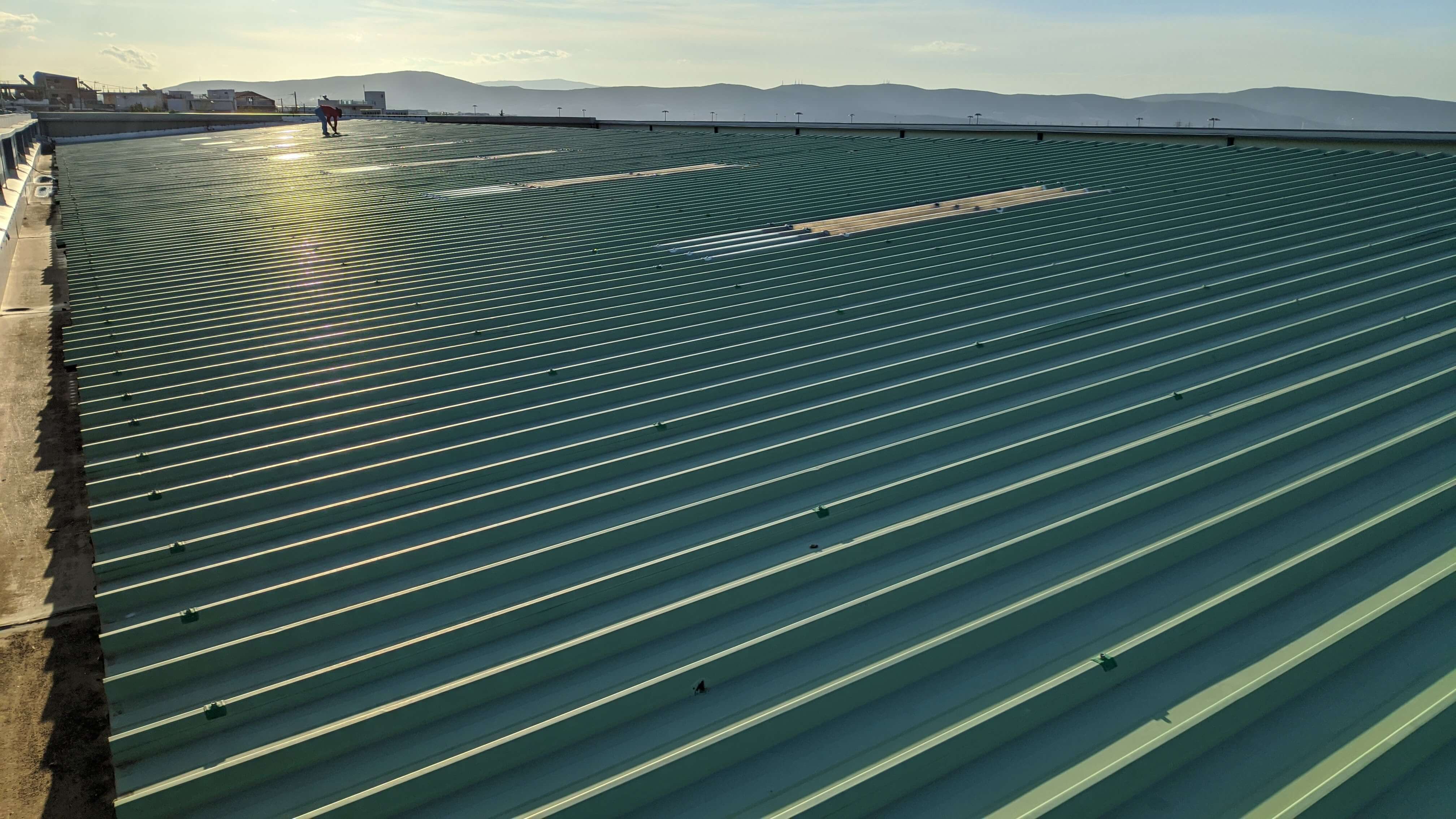 Waterproofing of metal buildings